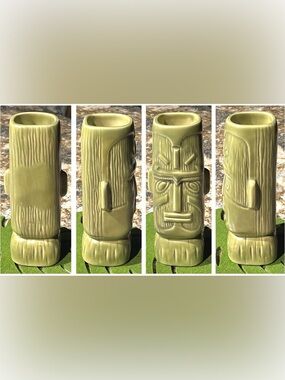 EUC Kon Tiki Collectible Mug Tiki Farm 2017 Rare Limited Edition Arbor Green